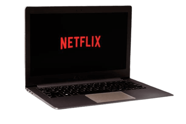 Laptop showing Netflix
