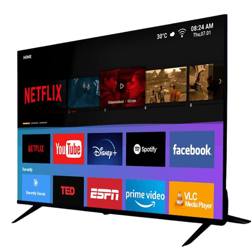 Smart TV with streaming apps